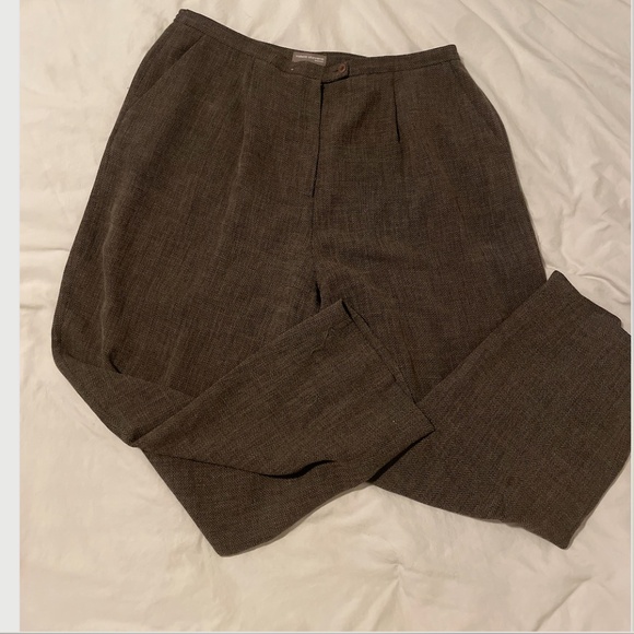 High Rise Trouser Work Business Casual Chic Minimalist Modern Hipster Boho Pants - Picture 5 of 5